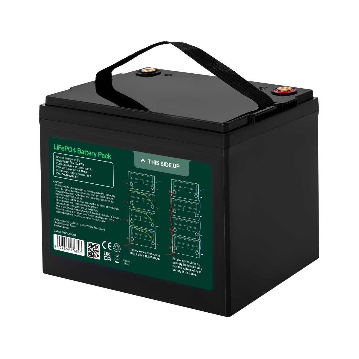 Green Cell LFPGC12V80AH