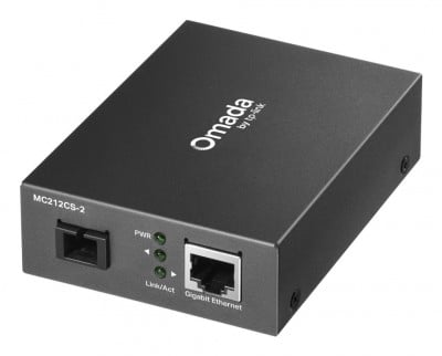 TP-LINK TP-Link MC212CS-2 RJ45 GbE bis zu 1000 Mbps SM SC WDM Bi-Di Glasfaser-Konverter 1310/1550 2 km