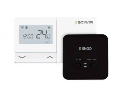 Engo ENGO 932322661 WiFi temperatūros reguliatorius E901WIFI belaidis paviršinis montavimas