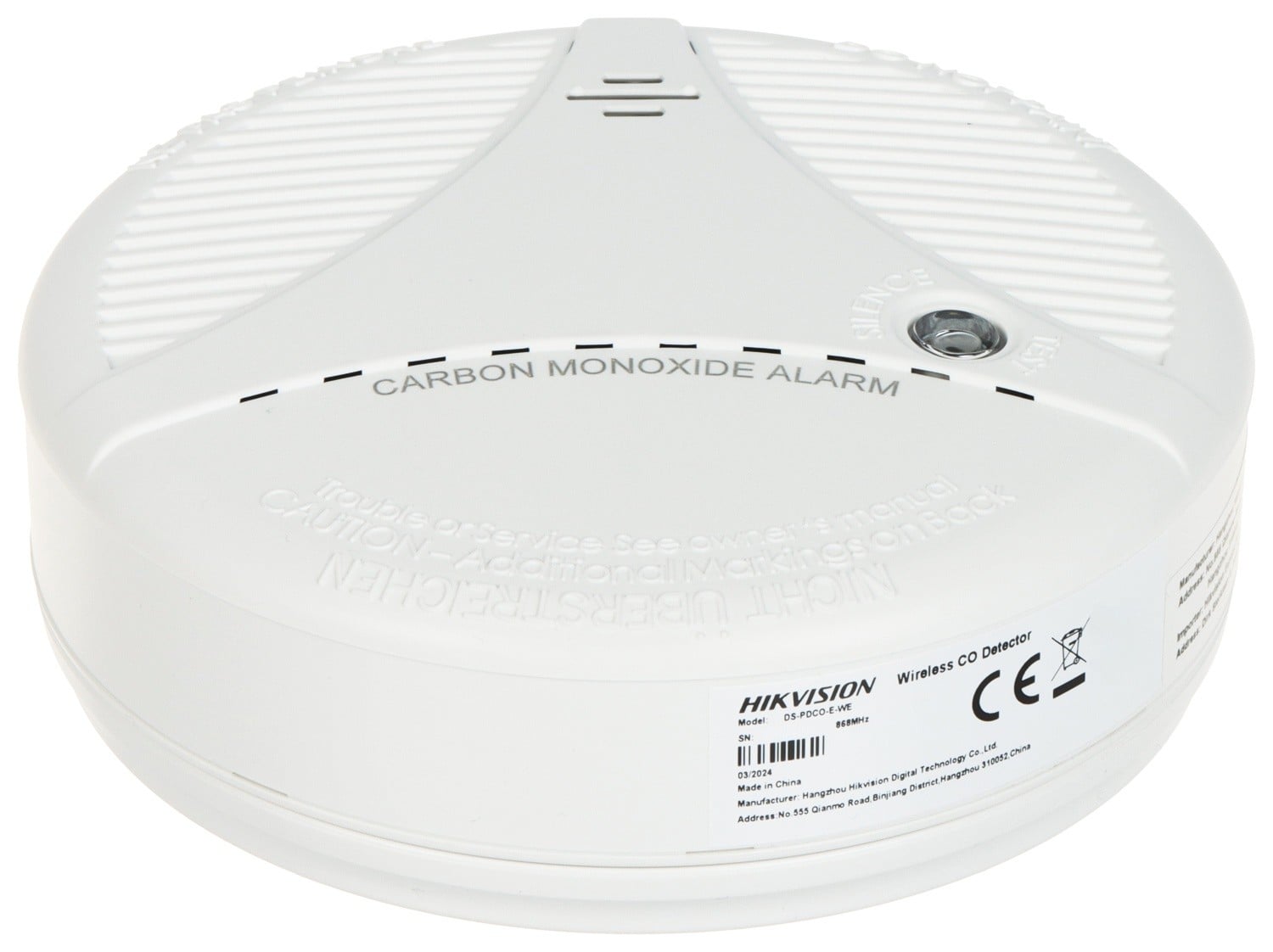 Hikvision Hikvision DS-PDCO-E-WE Gasdetektor Kohlenmonoxid (CO)
