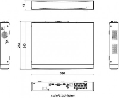 Hikvision DS-7608NXI-K1/8P(D)/Alarm4+1 Photo#2
