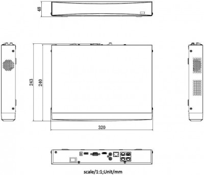 Hikvision DS-7604NXI-K1/4P(D)/Alarm4+1 Photo#2