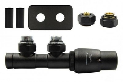 Vario Term VARIO TERM APTSGS0214CFK/P(PEX) Set Termostatic Twins All In One Vario Term Unghi Dreapta Negru Structurat