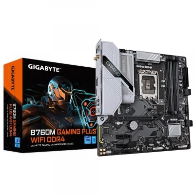 Gigabyte GIGABYTE B760M GAMING PLUS WIFI DDR4 Intel B760 LGA 1700 mikro ATX