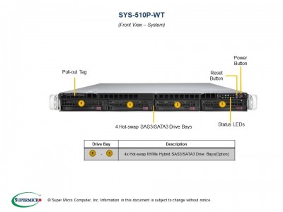 Supermicro SYS-510P-WT Photo#4