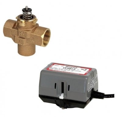 Honeywell HONEYWELL VCZMH6000/U_VC4013ZZ00/U 3-Way Diverting Valve Set 3/4" BSP VCZMH6000/U + Actuator VC4013ZZ00/U