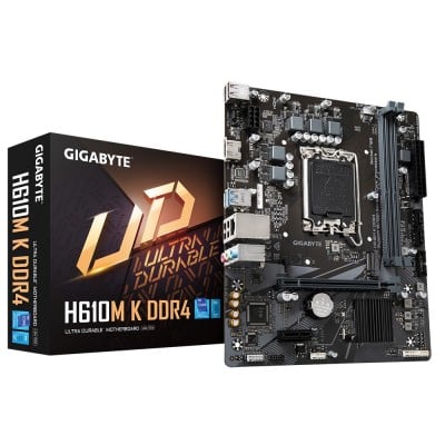 Gigabyte GIGABYTE H610M K DDR4 emolevy Intel H610 Express LGA 1700 mikro ATX