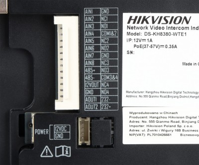 Hikvision DS-KH8380-WTE1 Photo#5
