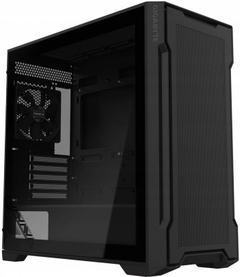 Gigabyte GIGABYTE C102G PC Case Full-Size Tempered Glass Side Panel With 2xUSB 3.0 Pre-installed two 120mm fans M-ATX/Mini-ITX