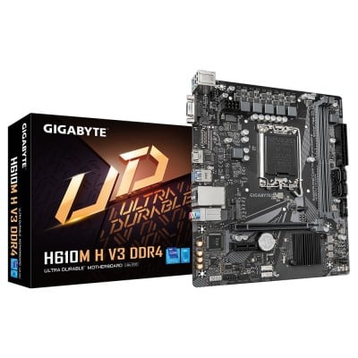 Gigabyte GIGABYTE H610M H V3 DDR4 emolevy Intel H610 Express LGA 1700 mikro ATX