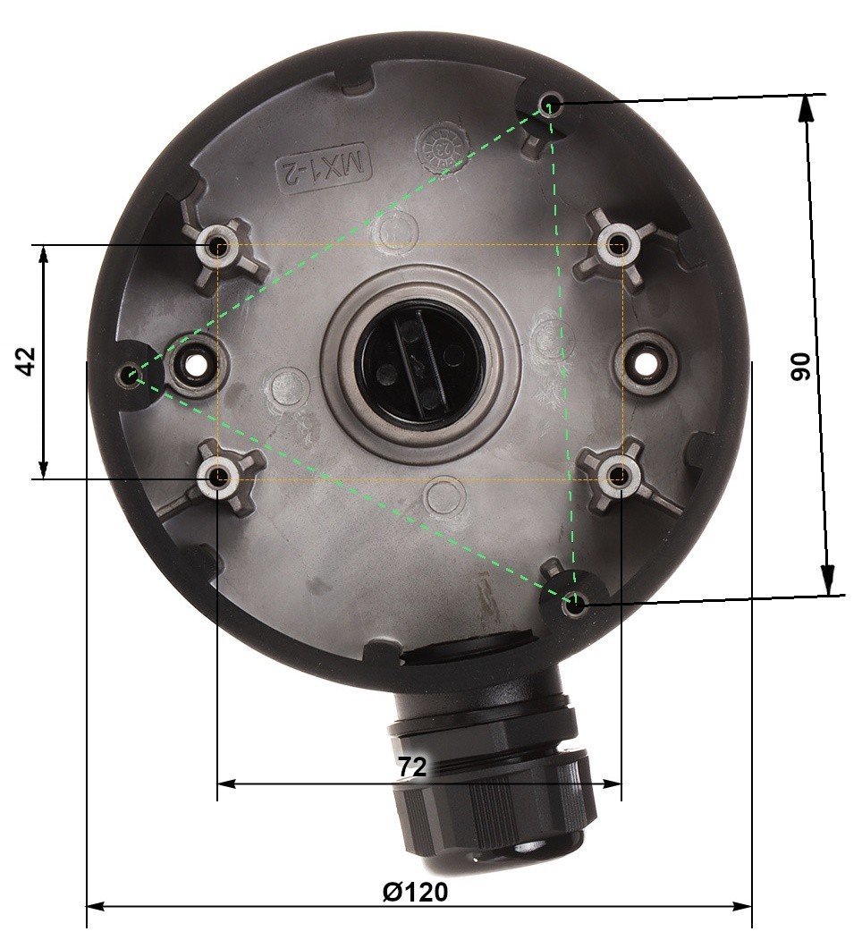 Hikvision DS-1280ZJ-DM46(BLACK)