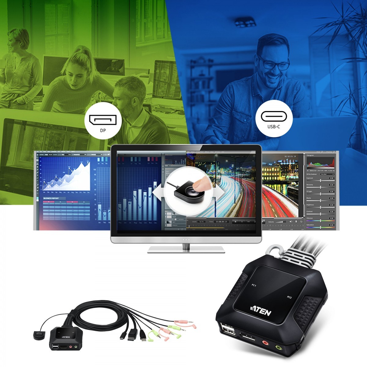 ATEN CS52DP-AT
