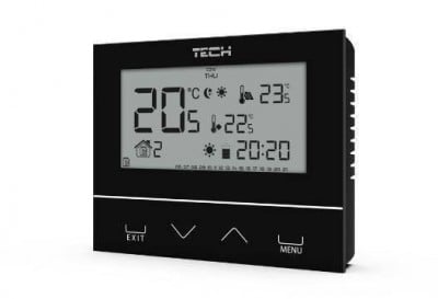Tech-Sterowniki TECH-REGULATORS WG.11.0426 Room Controller ST-292 v2 TECH Wireless Controller Black